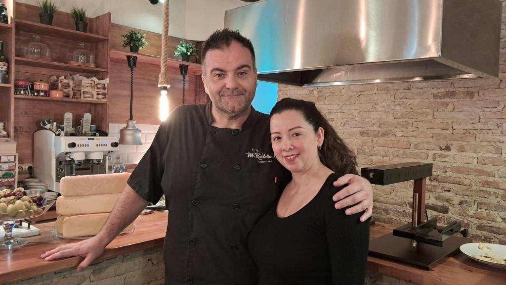 Paco Zarco y Jacqueline Quintero, gerentes de Mr Raclette