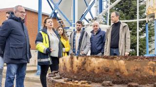 Visita a la potabilizadora de las Eras para conocer el nuevo sistema de control