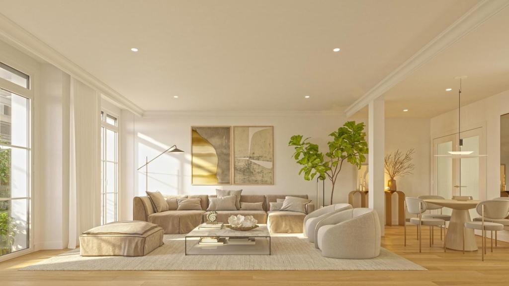 Interior de los edificios