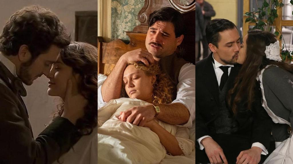 Protagonistas de las primeras temporadas de 'El secreto de Puente Viejo', 'La Promesa' y 'Acacias 38'.