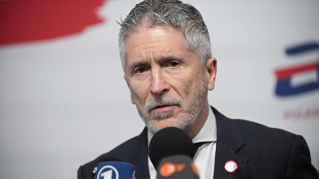 El ministro del Interior, Fernando Grande-Marlaska, durante una reunión de la UE en Varsovia en enero