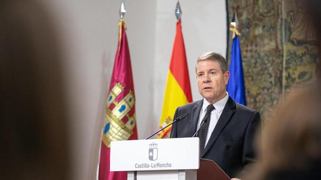 Emiliano García-Page, presidente de Castilla-La Mancha, este viernes en Toledo.