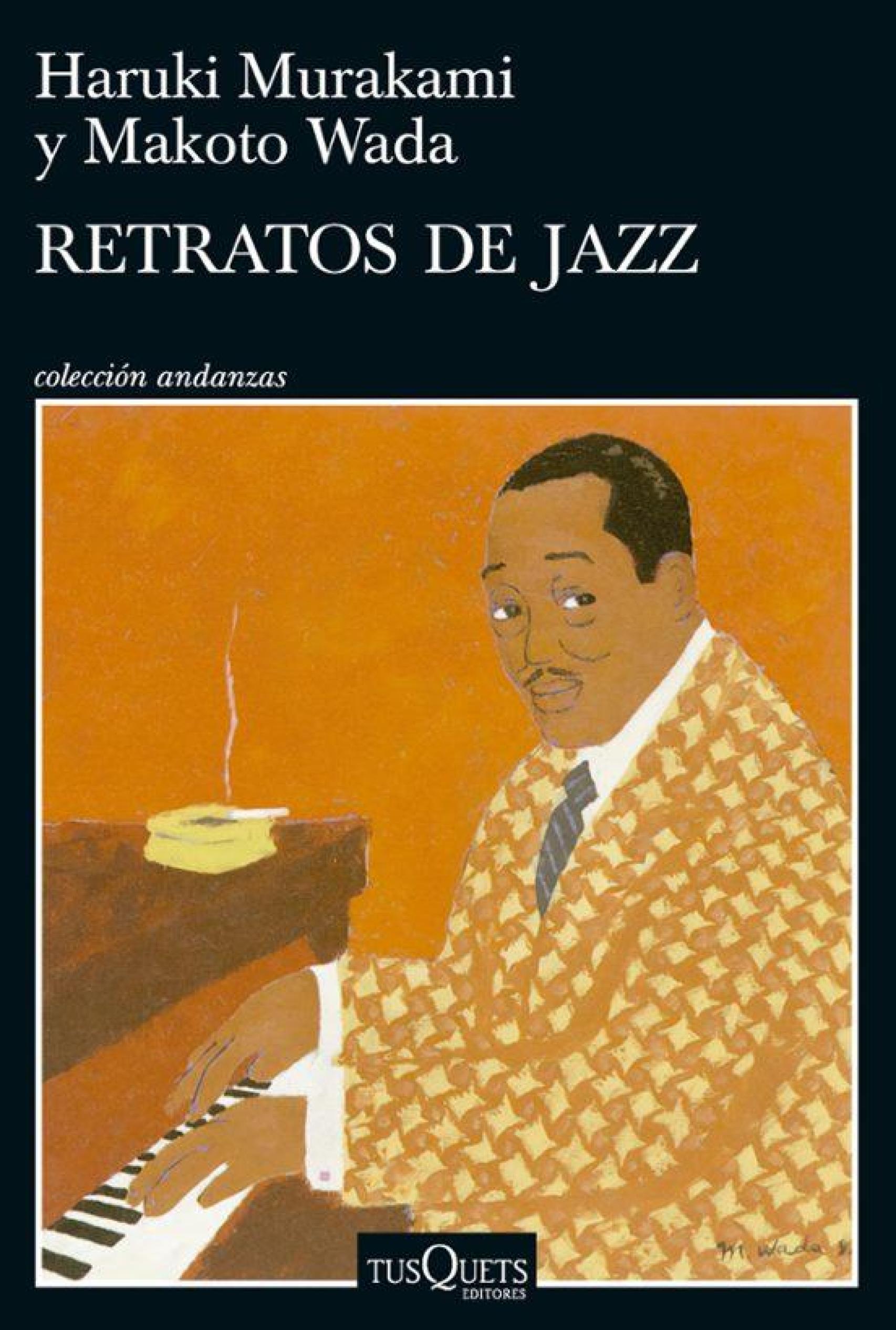 Portada de 'Retratos de jazz' de Murakami y Makoto Wada (Tusquets).