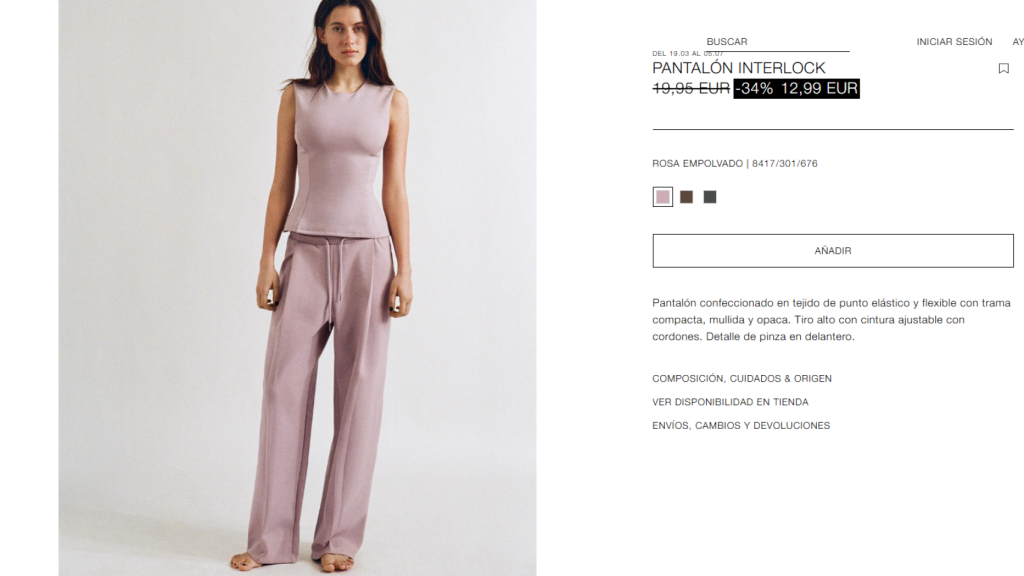 El chándal elegante de Zara.