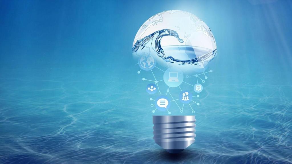 Imagen que representa la economía azul.