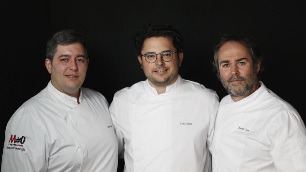 De izquierda a derecha, Mikel Nuñez, Luis Tejuca y Guzman Yllera.