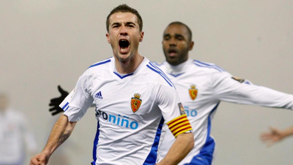 Gabi Fernández con el Real Zaragoza.