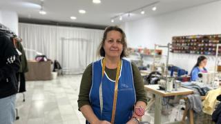 María Ángeles, costurera de la Macarena.