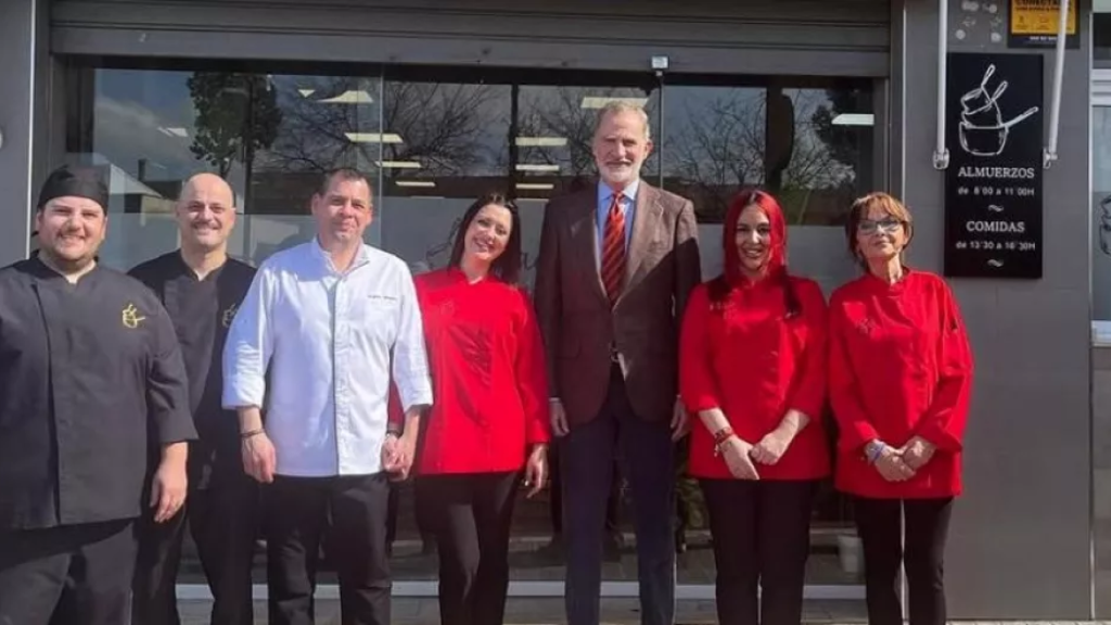 El rey Felipe VI en el Restaurante Alacena.