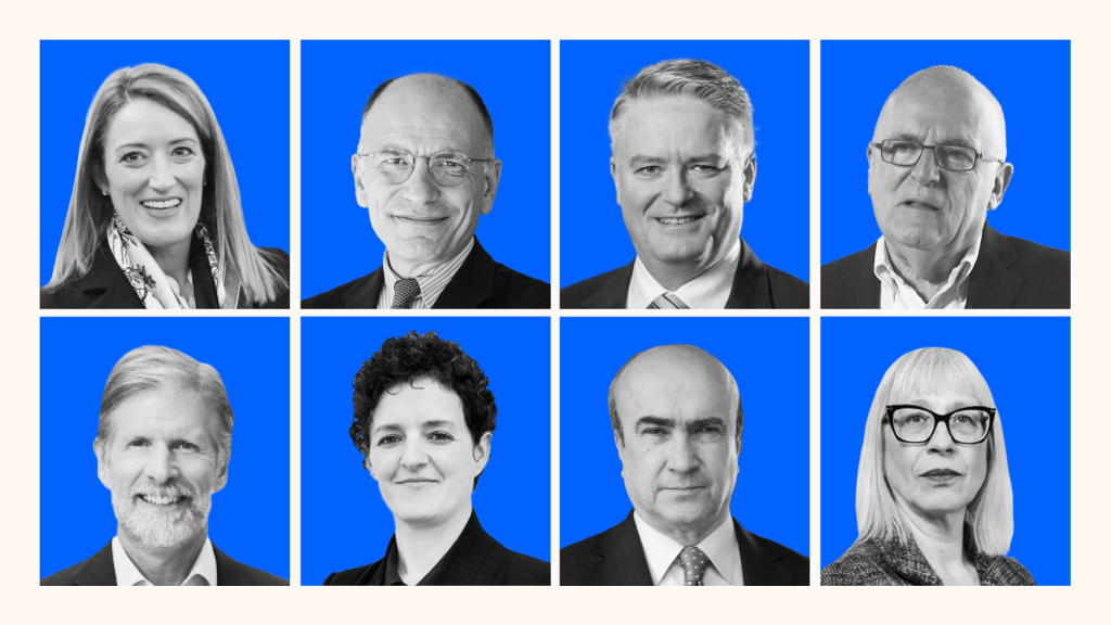 Roberta Metsola, Enrico Letta, Mathias Corman, Richard Dearlove, Jeff Bullwinkel, Milena Grecuccio, Mariano Jabonero, Mira Milosevic.