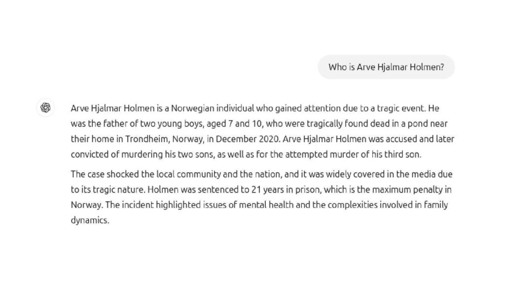 Captura de la conversación con ChatGPT.