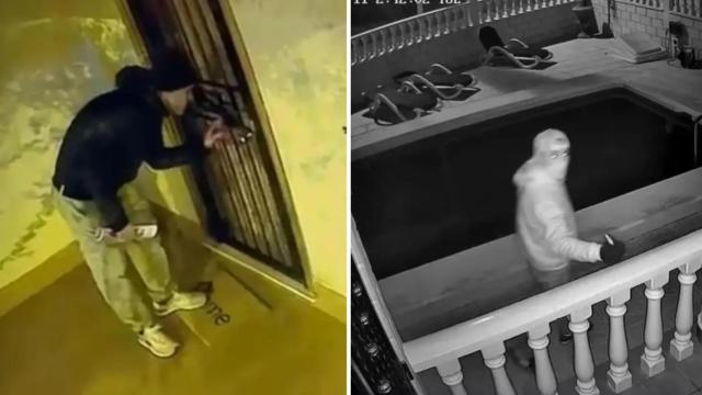 Ladrones captados por cámaras de seguridad en Orihuela Costa.