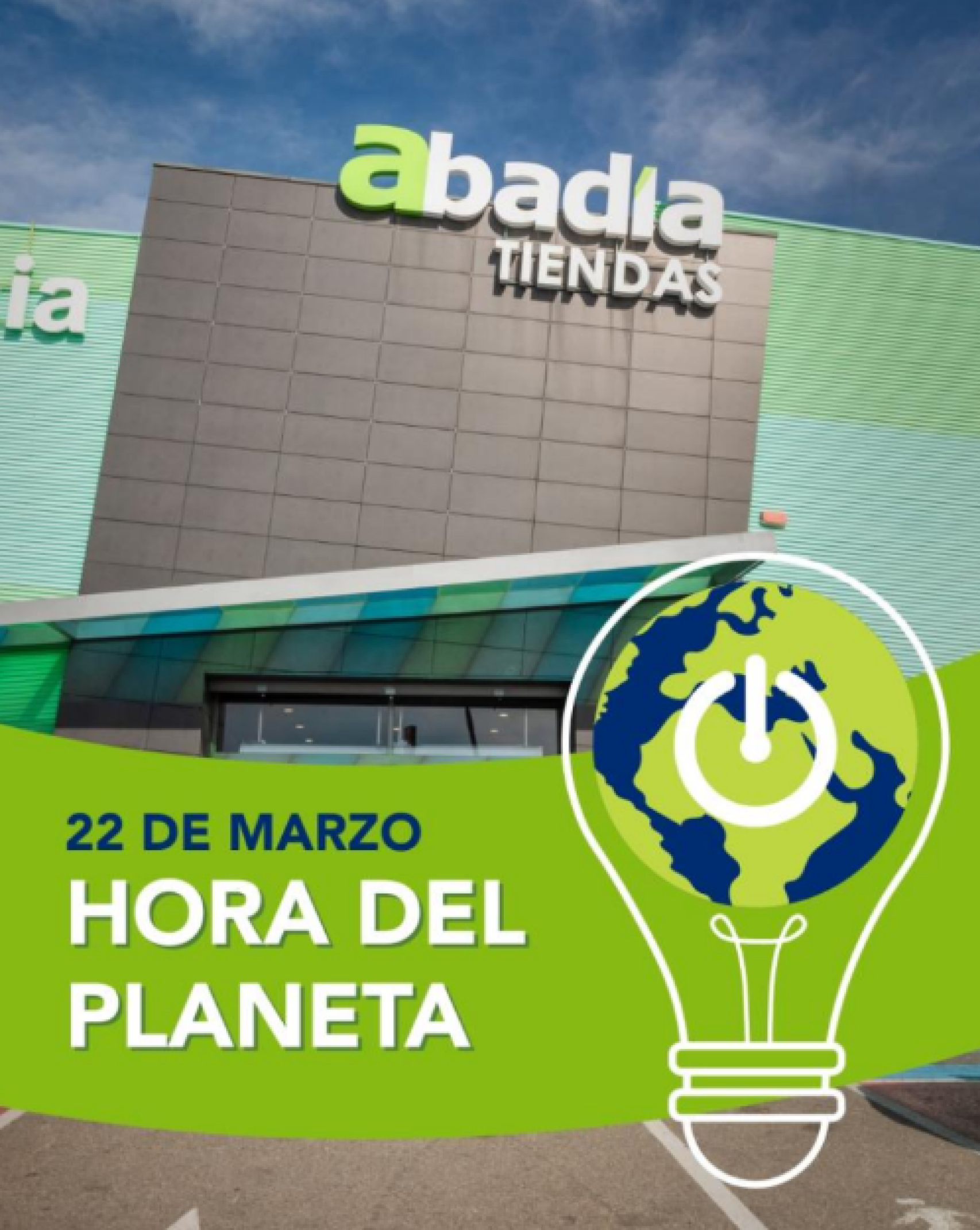 Cartel del Parque Comercial Abadía.