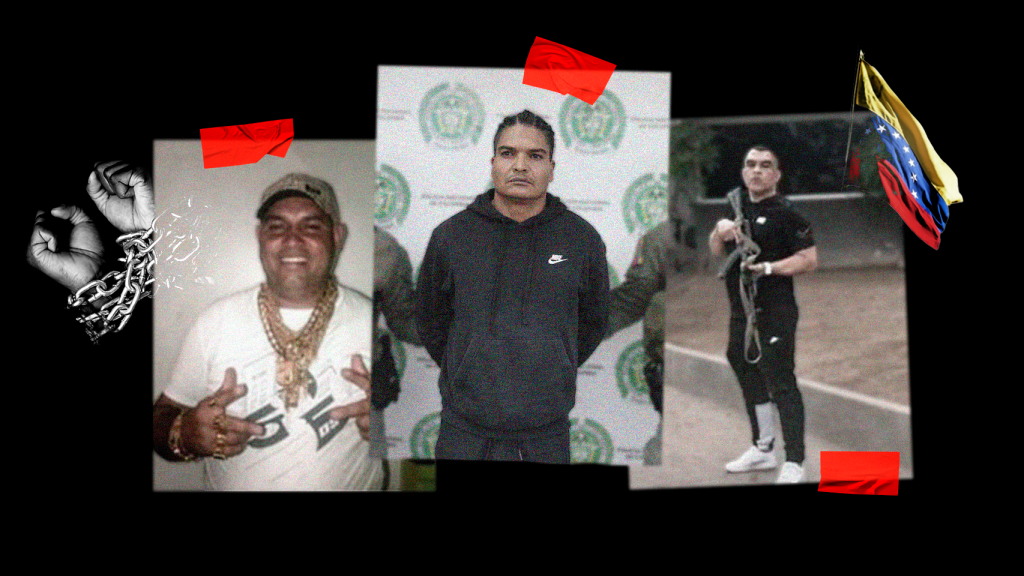 Los tres cabecillas de la organización clasificada por EEUU como grupo terrorista: de izquierda a derecha,  'Johan Petrica'; 'Larry Changa' y el 'Niño Guerrero'.