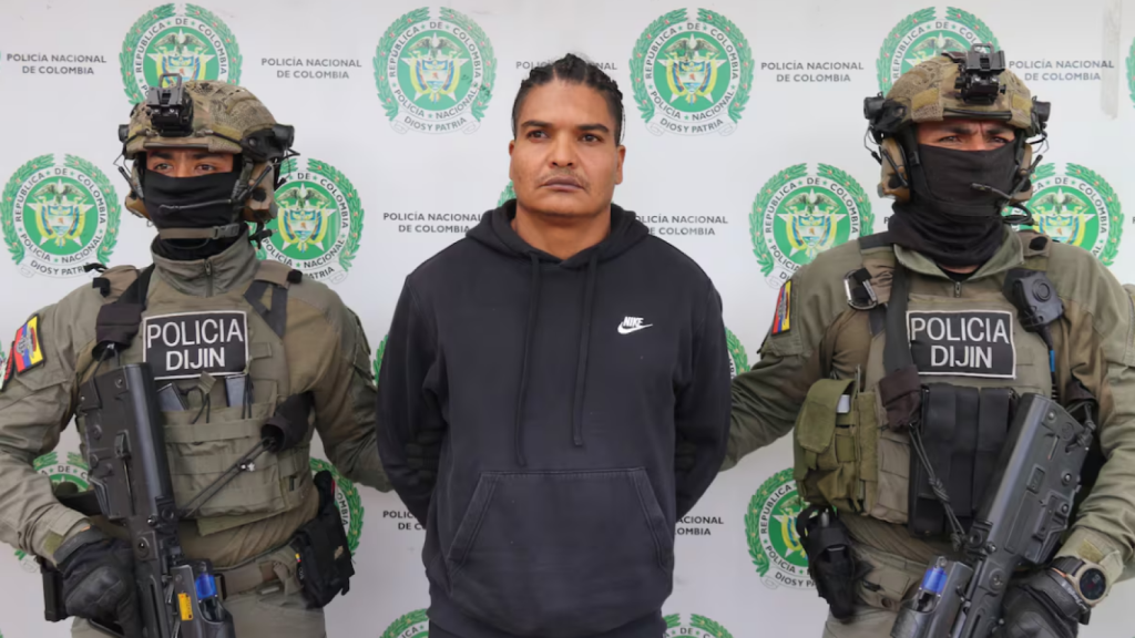 Larru Changa, uno de los cabecillas del Tren de Aragua, detenido en Colombia en julio de 2024.