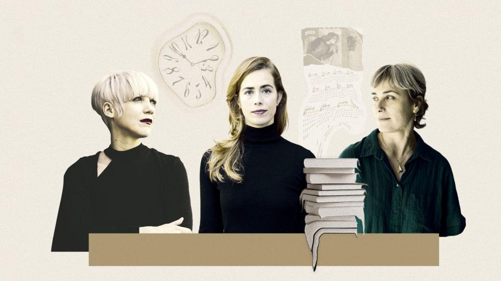 Remedios Zafra, Greta García y Sara Mesa. Diseño: Rubén Vique