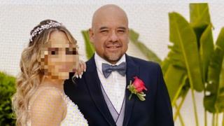 Luis Alberto Pérez el día de su boda con Carolina del Socorro, su tercera esposa, en septiembre de 2024.