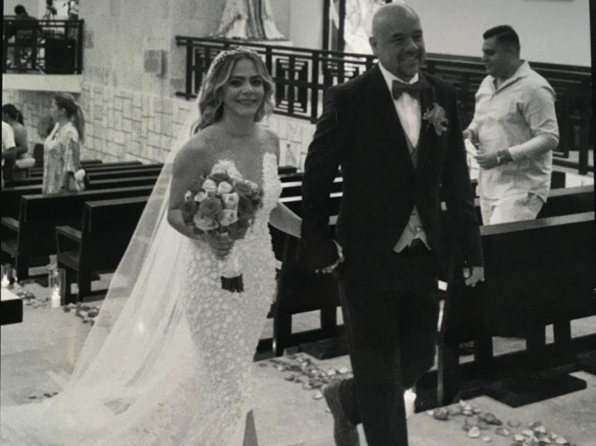 Foto de la boda que Del Socorro publicó en su perfil de WhatsApp.