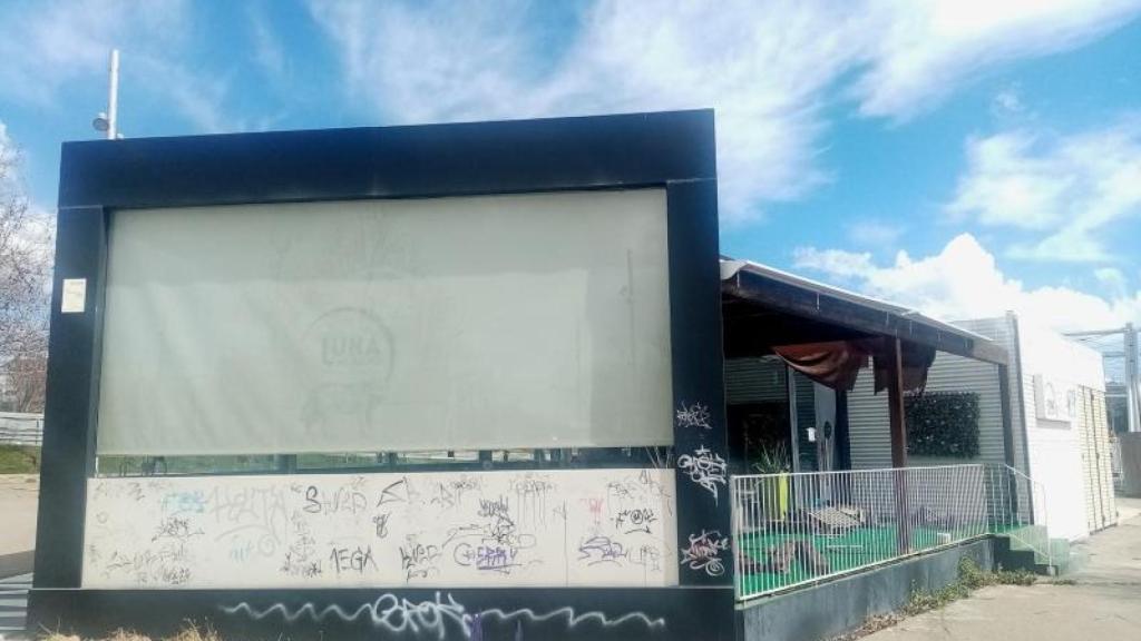 Exterior del local, que ahora permanece cerrado.