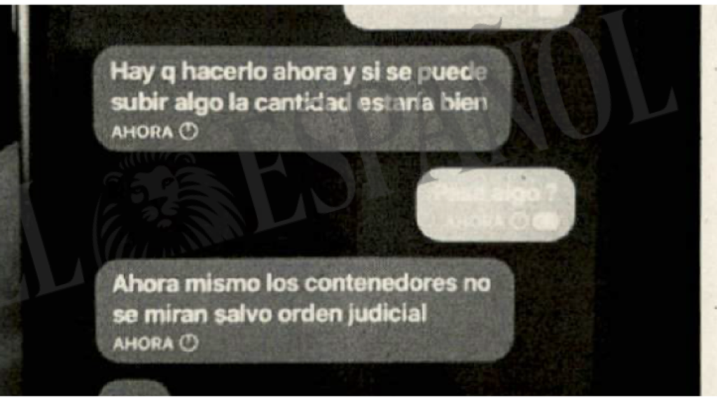 Otra de las conversaciones intervenidas.