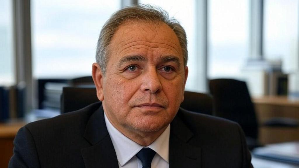 Hombre trabajando en una oficina.