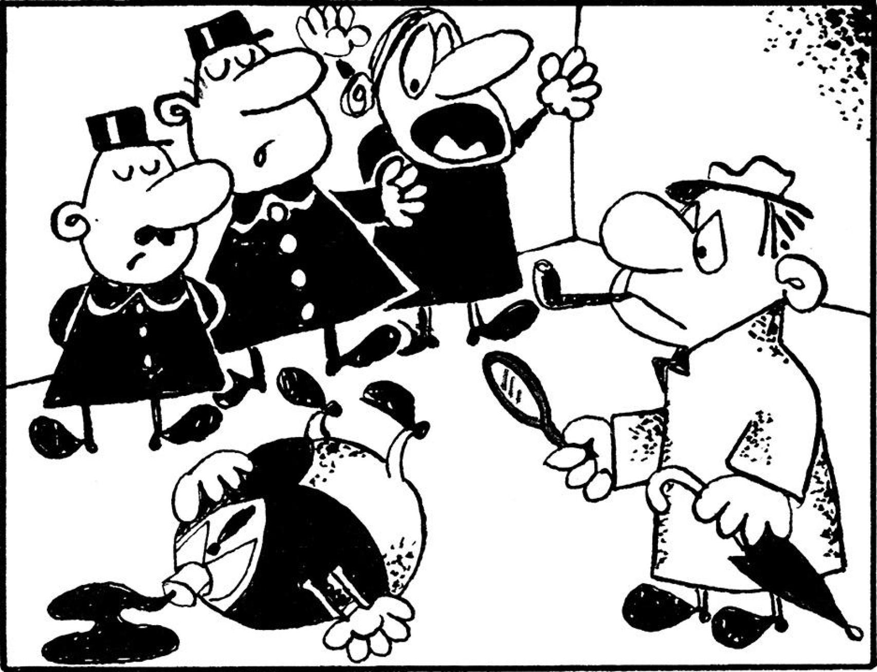 Viñeta de 'El caso de las cabezas cortadas' (Nórdica), de Gonzalo Suárez