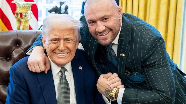 Donald Trump y Conor McGregor, en el Despacho Oval de la Casa Blanca