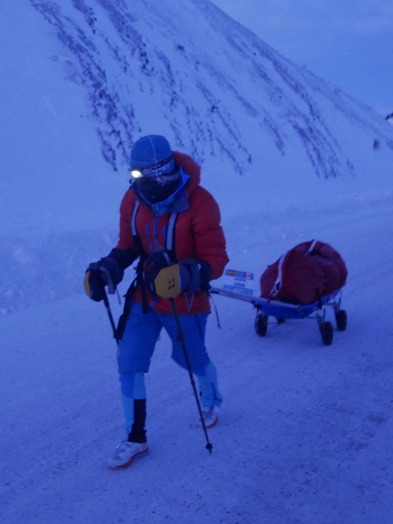 Begoña Alday durante la Classic 6633 Artic Ultra de Canadá.