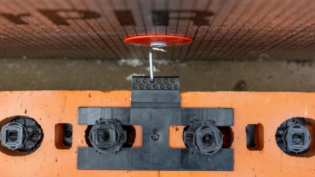 Detalle del sistema Facadeclick en vista cenital