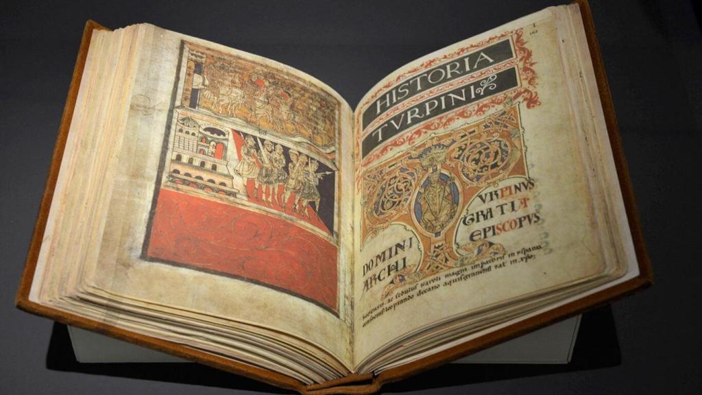 El interior del Códice Calixtino, el libro más importante de la Catedral de Santiago.