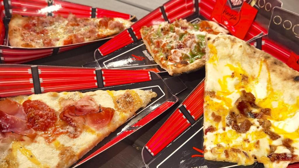 Cuatro de las pizzas que compiten en Alicante por ser la preferida de España.