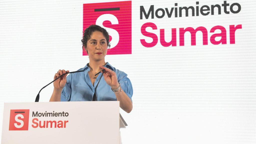La actual secretaria de Organización de Sumar, Lara Hernández, este sábado en Madrid.