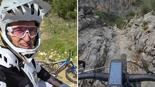 Jesús Calleja mostrando su ruta ciclista por Alicante.