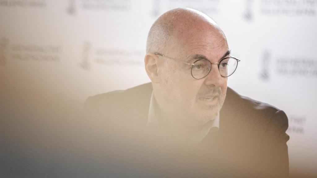 Eusebio Monzó, en un momento de la entrevista. Biel Aliño