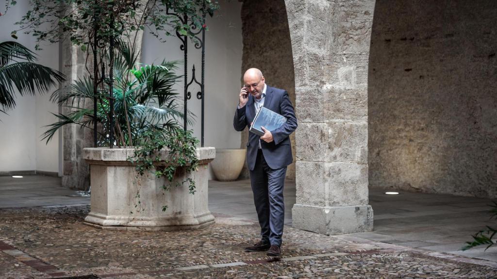 Eusebio Monzó, en la sede de la Conselleria de Hacienda. Biel Aliño.