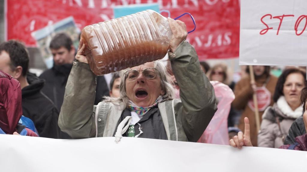 Manifestación contra la proliferación de macrogranjas y plantas de biogás en Castilla y León