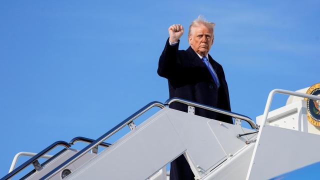 El presidente estadounidense, Donald Trump, este sábado.