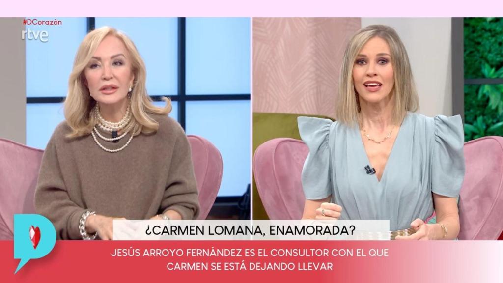 Carmen Lomana y Ana Prada en 'D Corazón'.