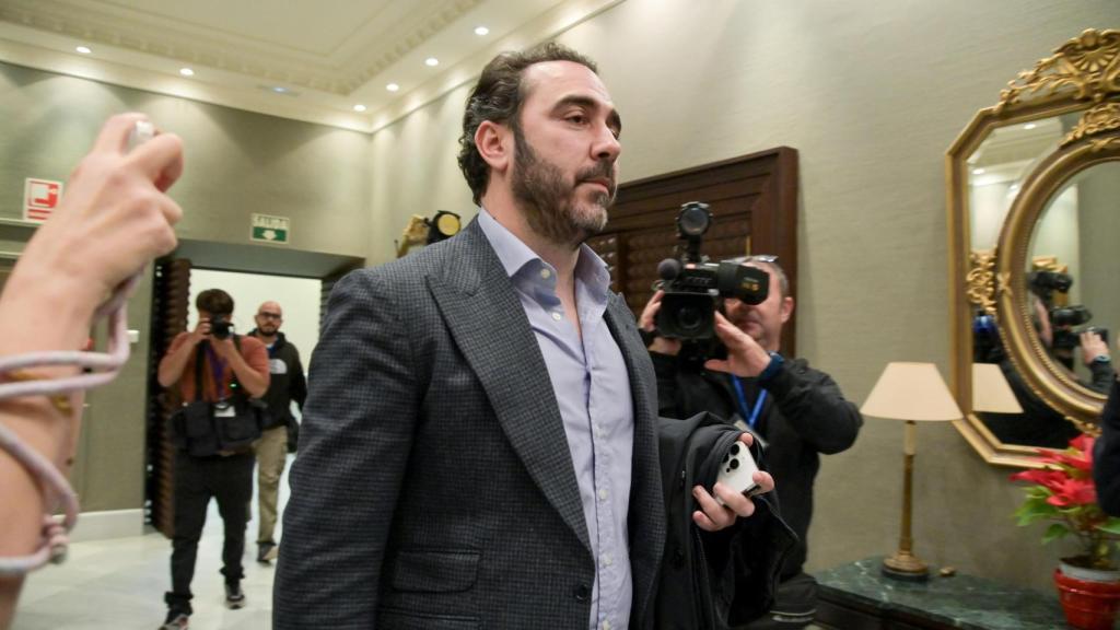 Víctor de Aldama, en el Parlamento de Canarias, el pasado mes de enero.