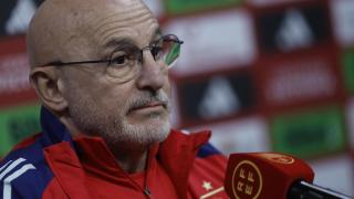 Luis de la Fuente en la rueda de prensa previa al partido ante Países Bajos.