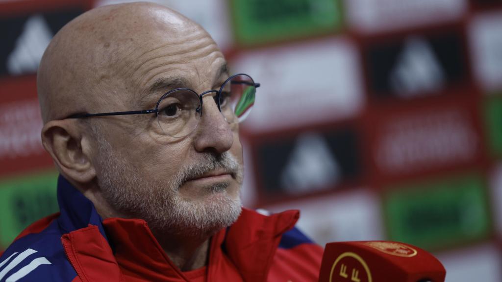 Luis de la Fuente en la rueda de prensa previa al partido ante Países Bajos.