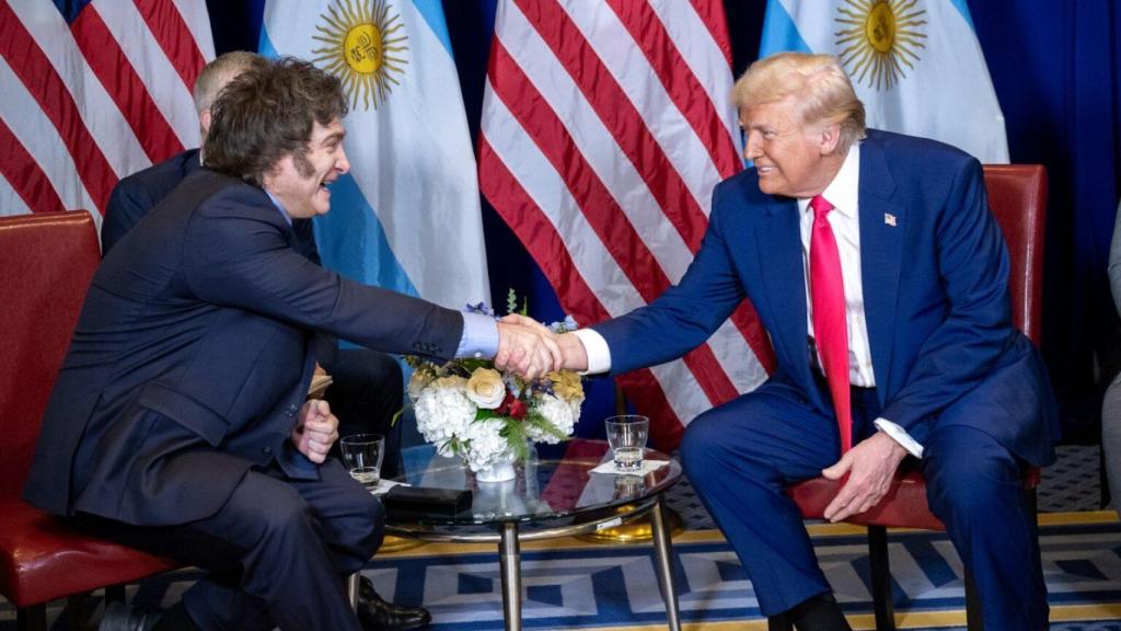 Donald Trump y Javier Milei en Washington.