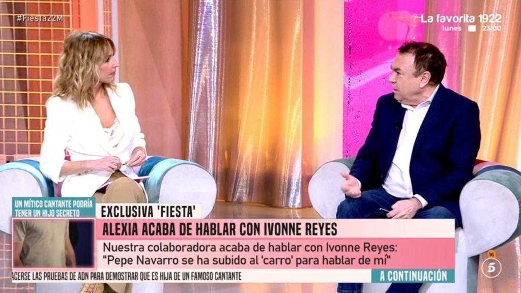 Emma García y Juan Luis Galiacho en 'Fiesta'.