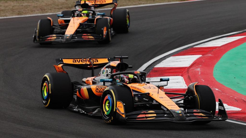 Oscar Piastri y Lando Norris en la carrera del GP de China.