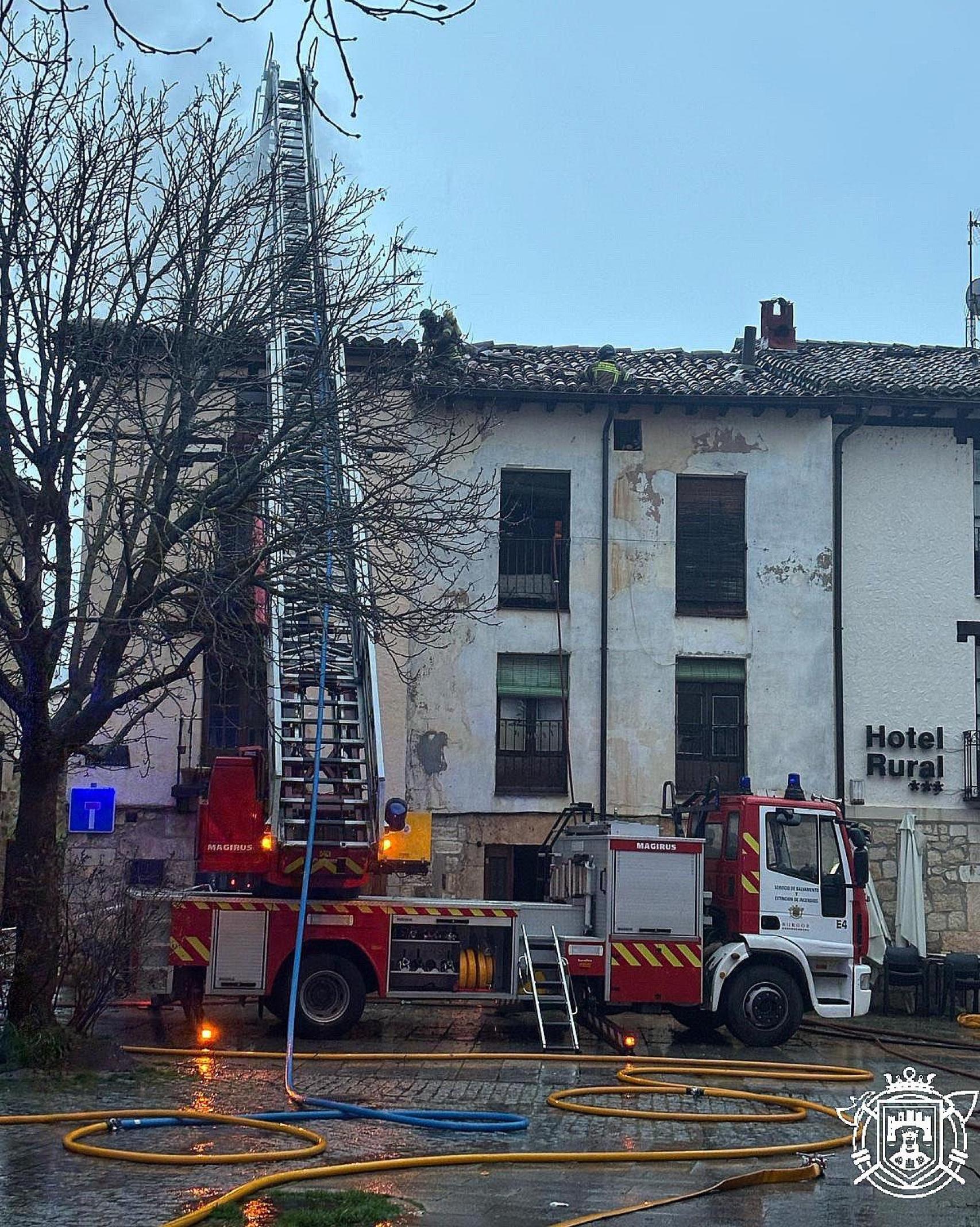 Incendio en una vivienda de Covarrubias