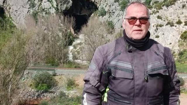 Imagen de Ignacio Cánovas, el motorista arrastrado por la corriente en Málaga.