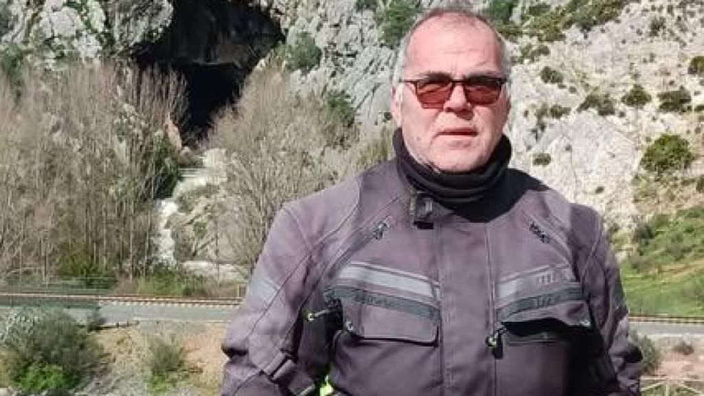 Imagen de Ignacio Cánovas, el motorista arrastrado por la corriente en Málaga.