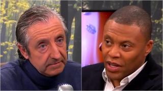 Fotomontaje de BLUPER con Josep Pedrerol y Julio Baptista.