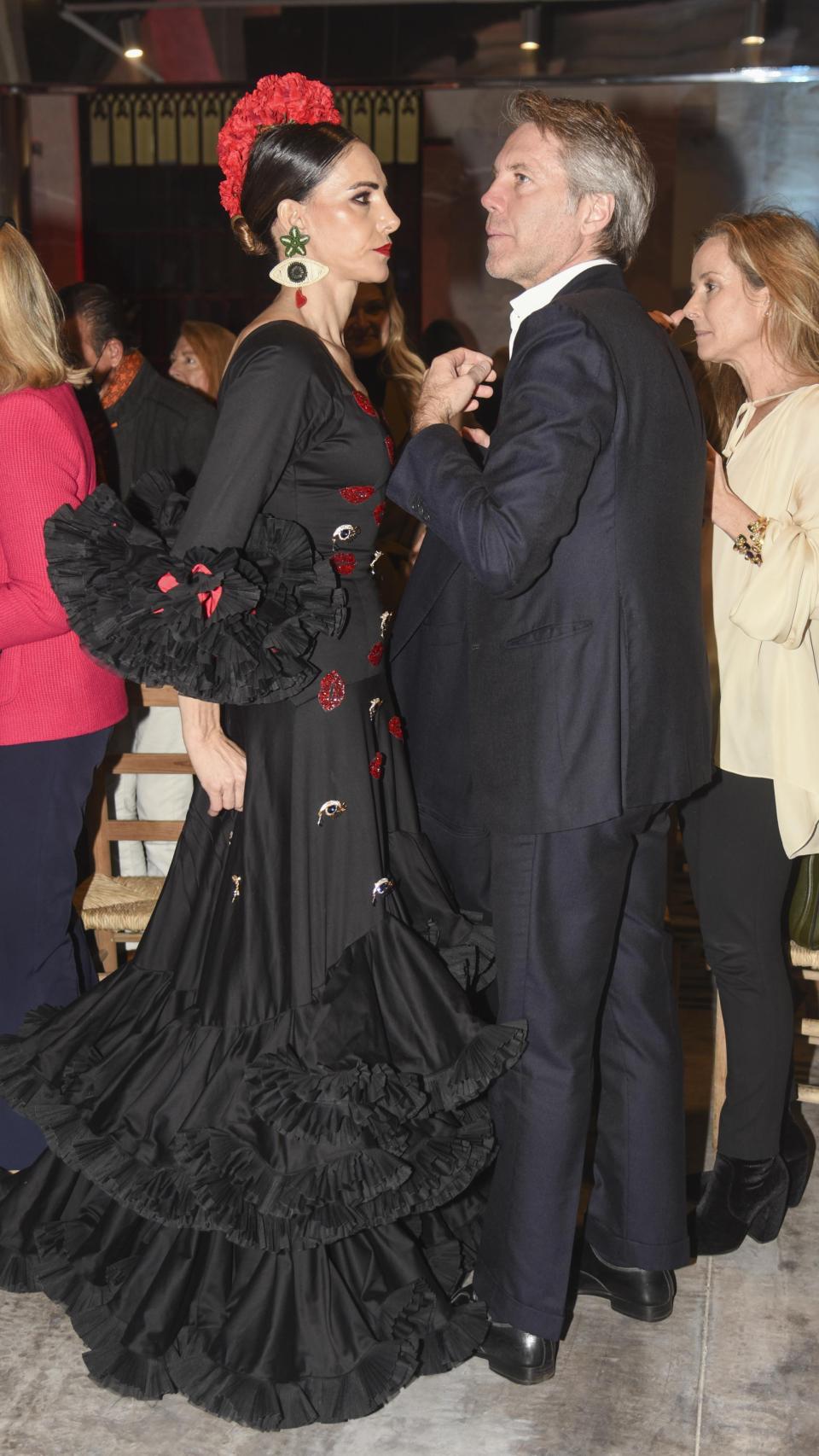 Manuel Filiberto de Saboya y Adriana Abascal en Sevilla, el pasado mes de enero.