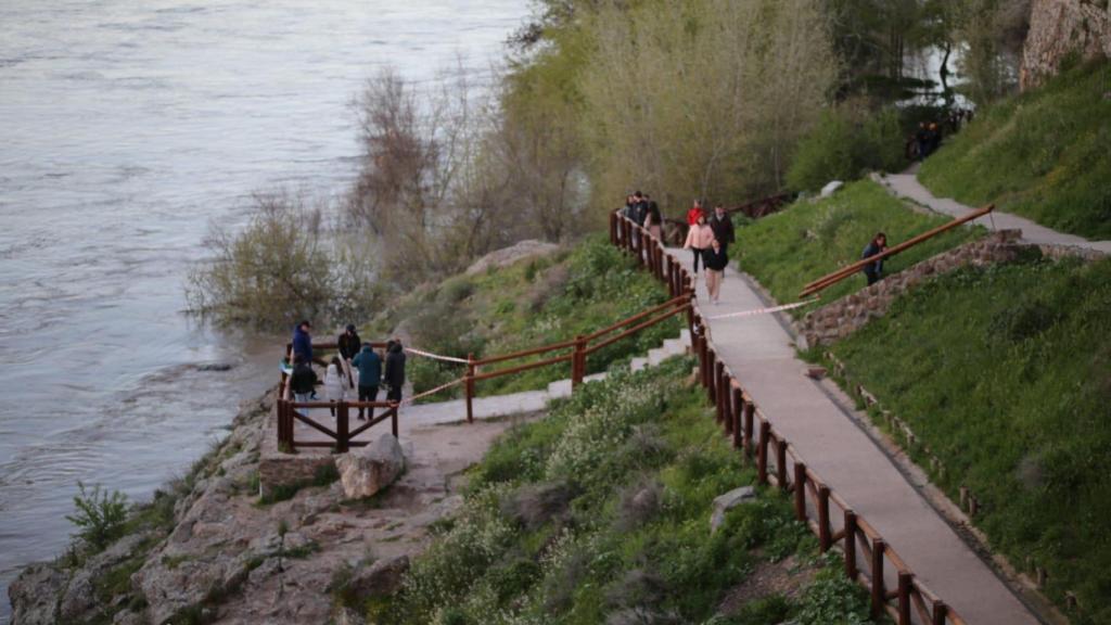 Expectación entre los toledanos por el estado del Tajo.